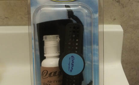 Flat Panel Air Freshener Packaged